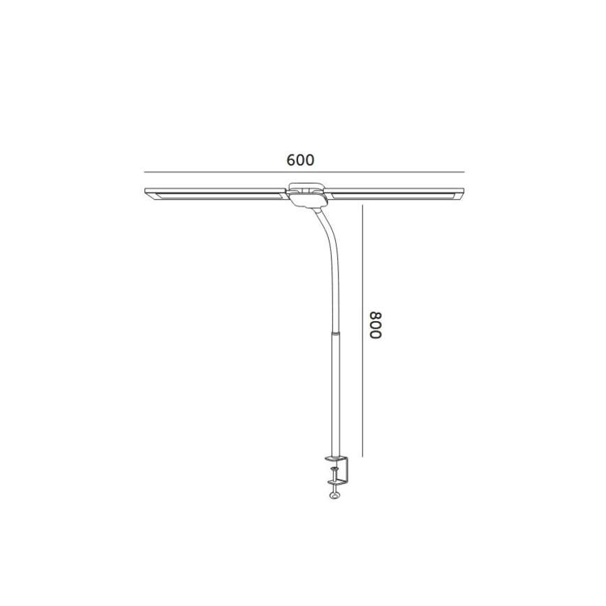LED Stmívatelná stolní lampa USB TENUIX DUO 2xLED/7W/5V 3000-6000K černá