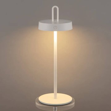 LED Stmívatelná venkovní nabíjecí dotyková stolní lampa SHINE LED/1,5W/3,7V 3000 mAh IP44 bílá