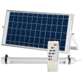 LED Stmívatelná venkovní trubice se senzorem a solárním panelem JIMMY 40W/5000 mAh 3,7V 6000K IP65 + dálkové ovládání