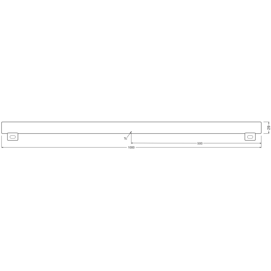 LED Stmívatelná zářivková trubice S14s/9,9W/230V 2700K 100 cm CRI 90 - Osram