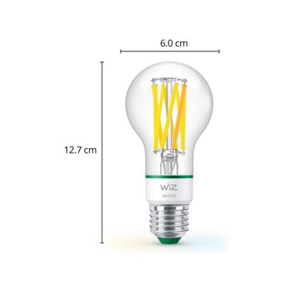 LED Stmívatelná žárovka A60 E27/4,3W/230V 2700-4000K CRI 90 Wi-Fi - WiZ