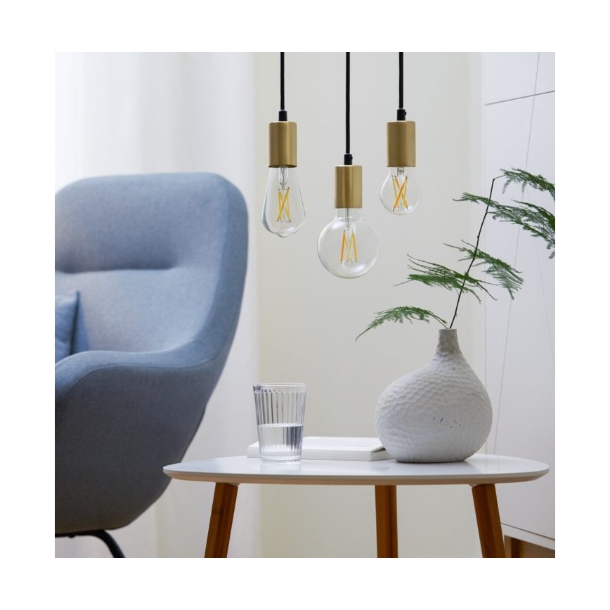 LED Stmívatelná žárovka FILAMENT A60 E27/6,7W/230V 2700-6500K CRI 90 Wi-Fi - WiZ