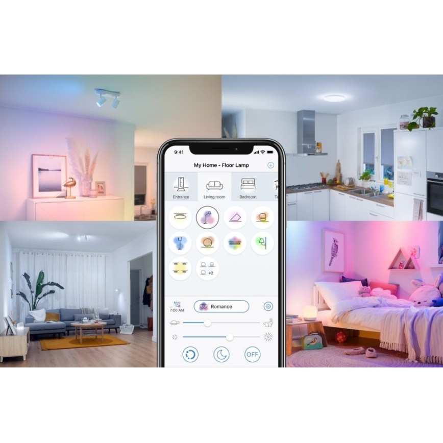 LED Stmívatelná žárovka FILAMENT A60 E27/6,7W/230V 2700-6500K CRI 90 Wi-Fi - WiZ