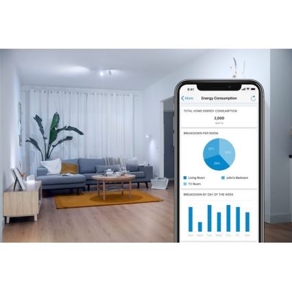 LED Stmívatelná žárovka FILAMENT A60 E27/6,7W/230V 2700-6500K CRI 90 Wi-Fi - WiZ