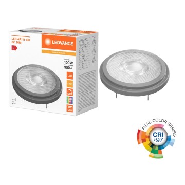 LED Stmívatelná žárovka AR111 G53/13,5W/12V 2700K 24° CRI 97 - Ledvance