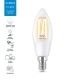 LED Stmívatelná žárovka FILAMENT C35 E14/4,9W/230V 2700-6500K CRI 90 Wi-Fi - WiZ