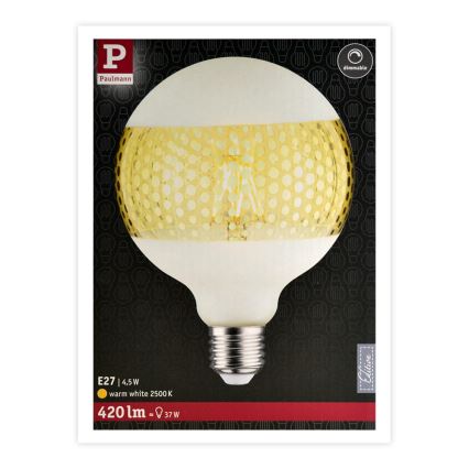 LED Stmívatelná žárovka CLASSIC G125 E27/4,5W/230V 2500K - Paulmann 28770