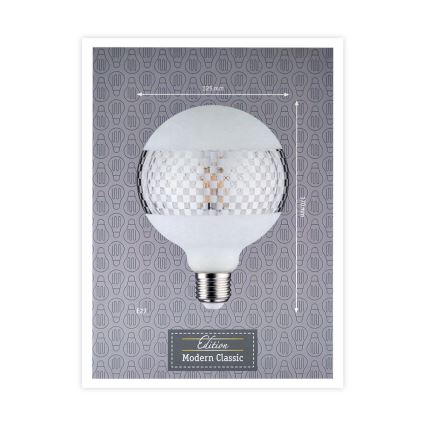 LED Stmívatelná žárovka CLASSIC G125 E27/4,5W/230V 2600K - Paulmann 28742