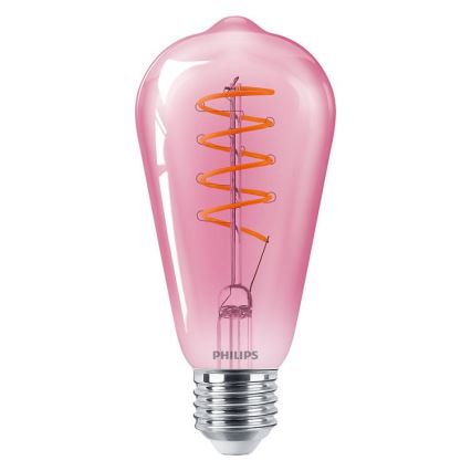 LED Stmívatelná žárovka DECO Philips ST64 E27/4,5W/230V 1800K