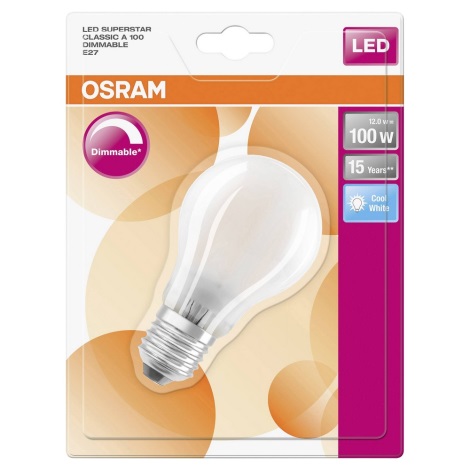 LED Stmívatelná žárovka E27/12W/230V 4000K - Osram