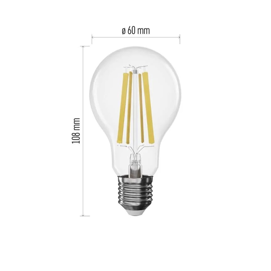 LED Stmívatelná žárovka FILAMENT A60 E27/11W/230V 4000K