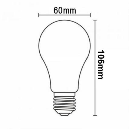 LED Stmívatelná žárovka FILAMENT A60 E27/7,5W/230V 3000K