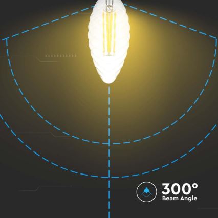 LED Stmívatelná žárovka FILAMENT E14/4W/230V 3000K