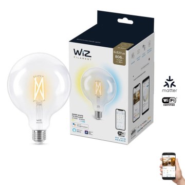 LED Stmívatelná žárovka FILAMENT G125 E27/7W/230V 2700-6500K CRI 90 Wi-Fi - WiZ