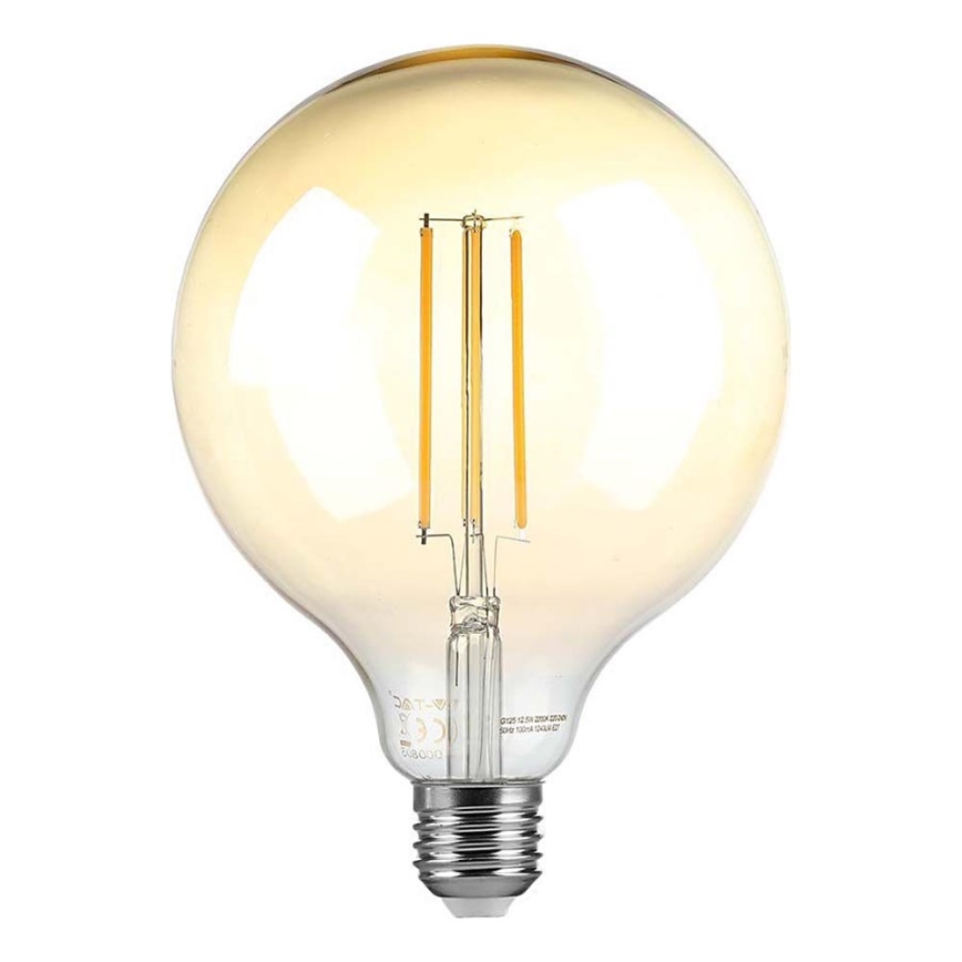 LED Stmívatelná žárovka FILAMENT G125 E27/8W/230V 2200K