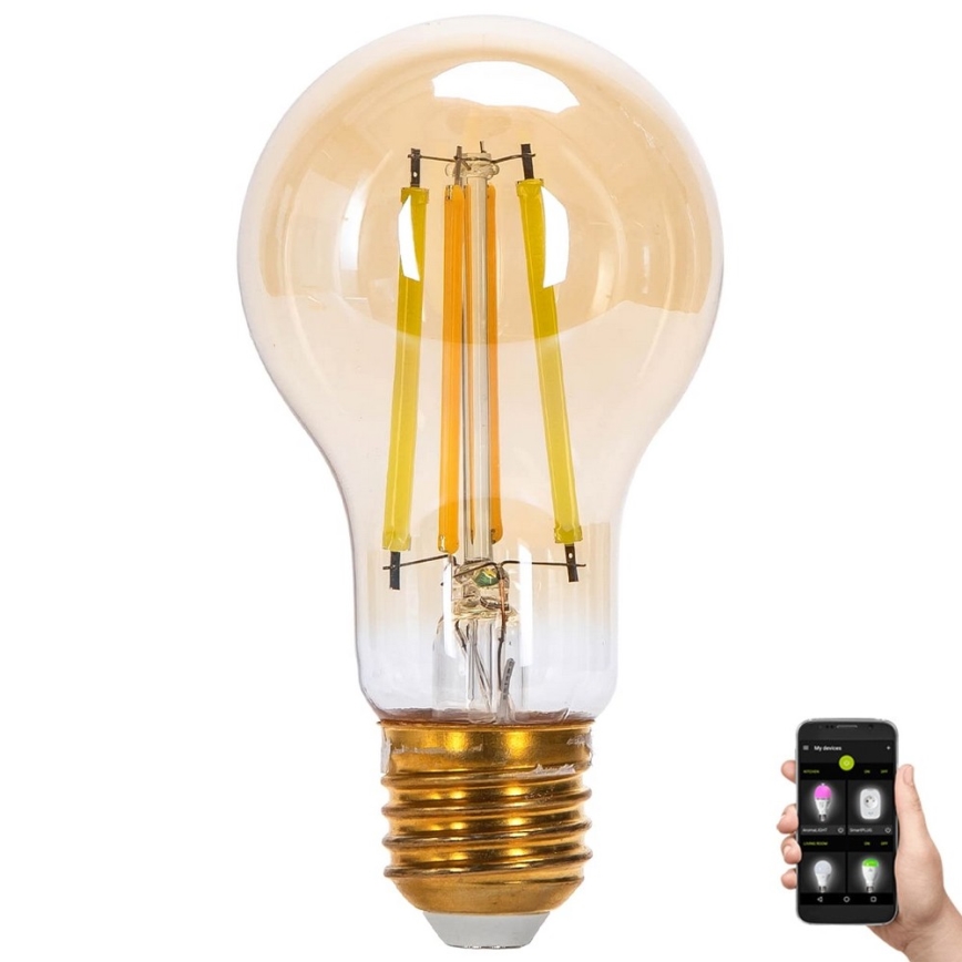 LED Stmívatelná žárovka FILAMENT MESH Smart A60 E27/6W/230V 2700-6500K - Aigostar