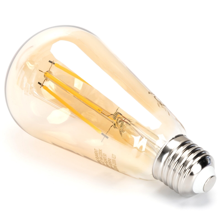 LED Stmívatelná žárovka FILAMENT ST64 E27/6W/230V 2200K - Aigostar