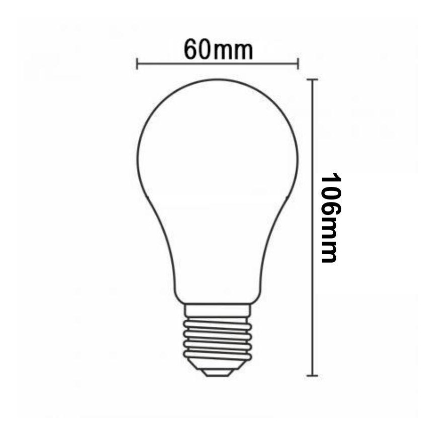 LED Stmívatelná žárovka FILAMENT VINTAGE A60 E27/12W/230V 2000K