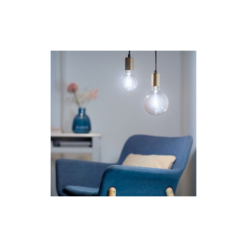 LED Stmívatelná žárovka FILAMENT G125 E27/7W/230V 2700-6500K CRI 90 Wi-Fi - WiZ