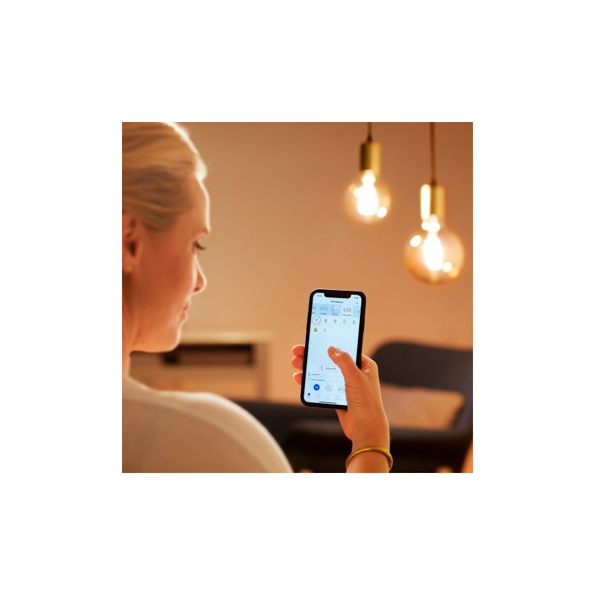 LED Stmívatelná žárovka FILAMENT G125 E27/7W/230V 2700-6500K CRI 90 Wi-Fi - WiZ