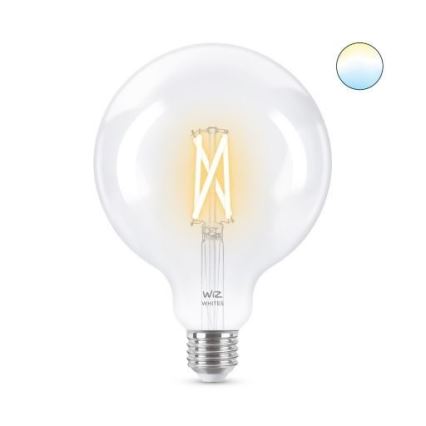 LED Stmívatelná žárovka FILAMENT G125 E27/7W/230V 2700-6500K CRI 90 Wi-Fi - WiZ