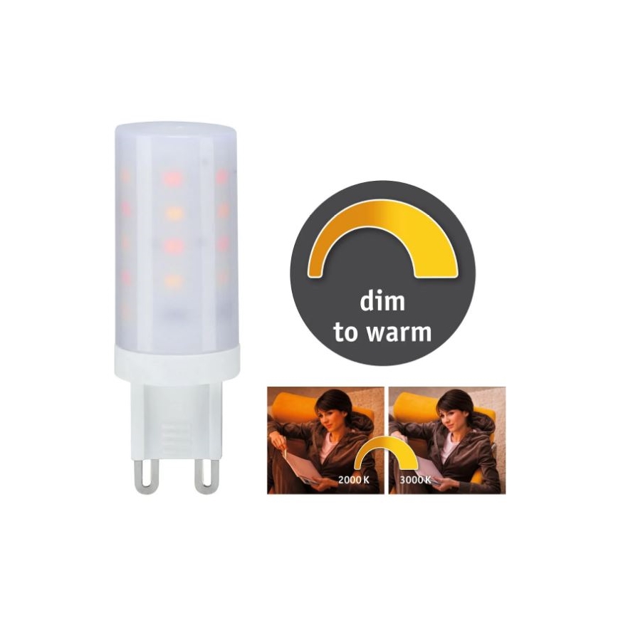 LED Stmívatelná žárovka G9/4W/230V 2000-3000K - Paulmann 28819