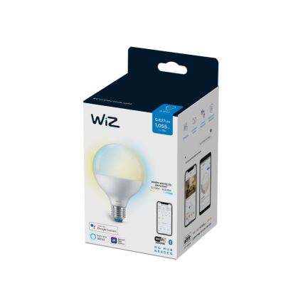 LED Stmívatelná žárovka G95 E27/11W/230V 2700-6500K CRI 90 Wi-Fi - WiZ