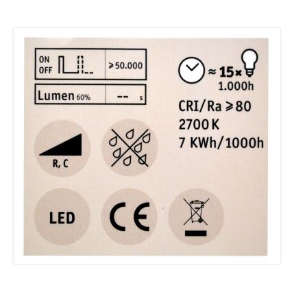 LED Stmívatelná žárovka GU10/7W/230V 2700K - Paulmann 28753