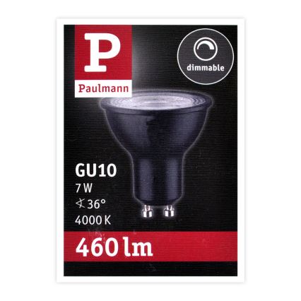 LED Stmívatelná žárovka GU10/7W/230V 4000K - Paulmann 28754