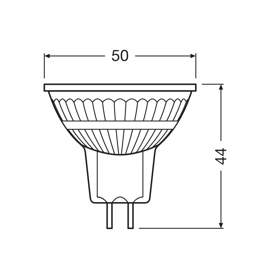 LED Stmívatelná žárovka GU5,3/3,4W/230V 2700K CRI 90 - Osram