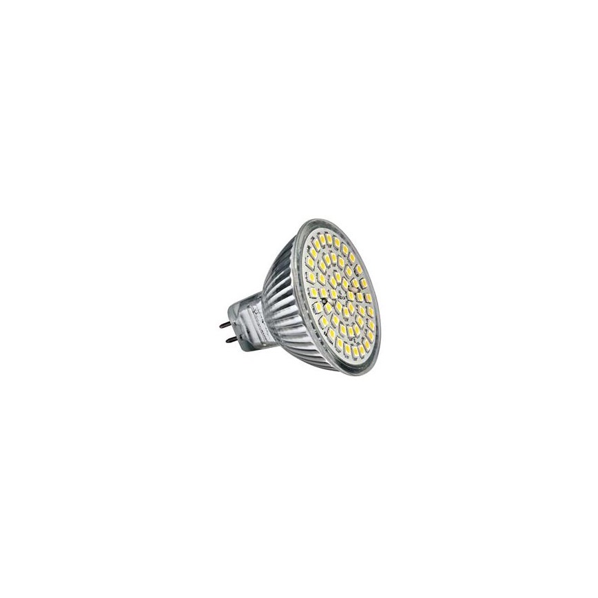 LED Stmívatelná žárovka LED48 SMD MR16/3,5W  studená bílá 6500 - 7000K - GXLZ005