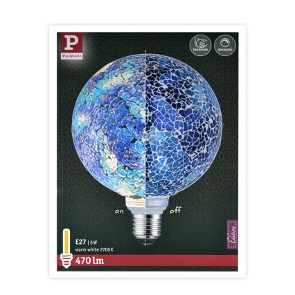 LED Stmívatelná žárovka MOSAIC G125 E27/5W/230V 2700K - Paulmann 28750