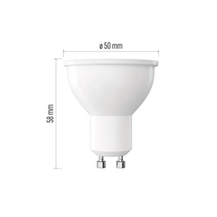 LED Stmívatelná žárovka MR16 GU10/7W/230V 4000K