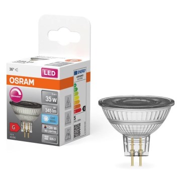 LED Stmívatelná žárovka MR16 GU5,3/5W/12V 4000K 36° CRI 90 - Osram