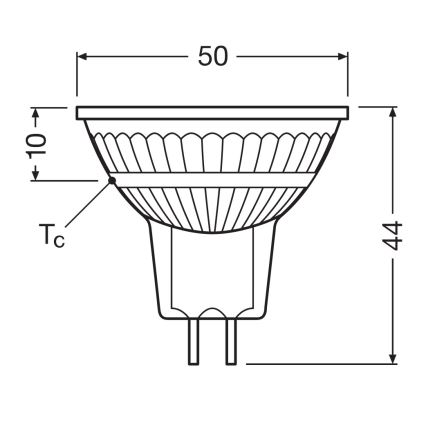 LED Stmívatelná žárovka MR16 GU5,3/5W/12V 4000K 36° CRI 90 - Osram
