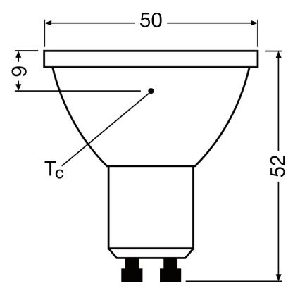 LED Stmívatelná žárovka PAR16 GU10/3,7W/230V 4000K CRI 90 - Osram