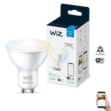 LED Stmívatelná žárovka PAR16 GU10/4,7W/230V 2700-6500K CRI 90 Wi-Fi - WiZ