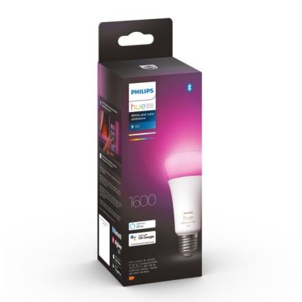 LED Stmívatelná žárovka Philips Hue White And Color Ambiance A67 E27/13,5W/230V 2000-6500K