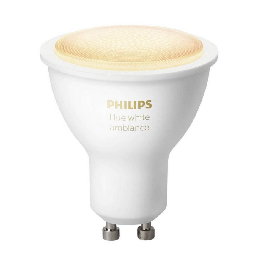 LED Stmívatelná žárovka Philips Hue WHITE AMBIANCE 1xGU10/4,3W/230V 2200-6500K