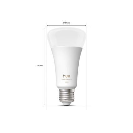 LED Stmívatelná žárovka Philips Hue WHITE AMBIANCE E27/11,8W/230V 1000-20000K