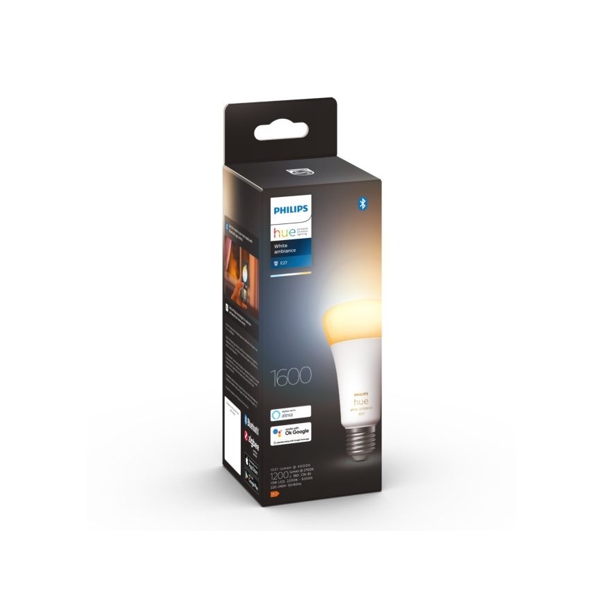 LED Stmívatelná žárovka Philips Hue WHITE AMBIANCE E27/13W/230V 2200-6500K