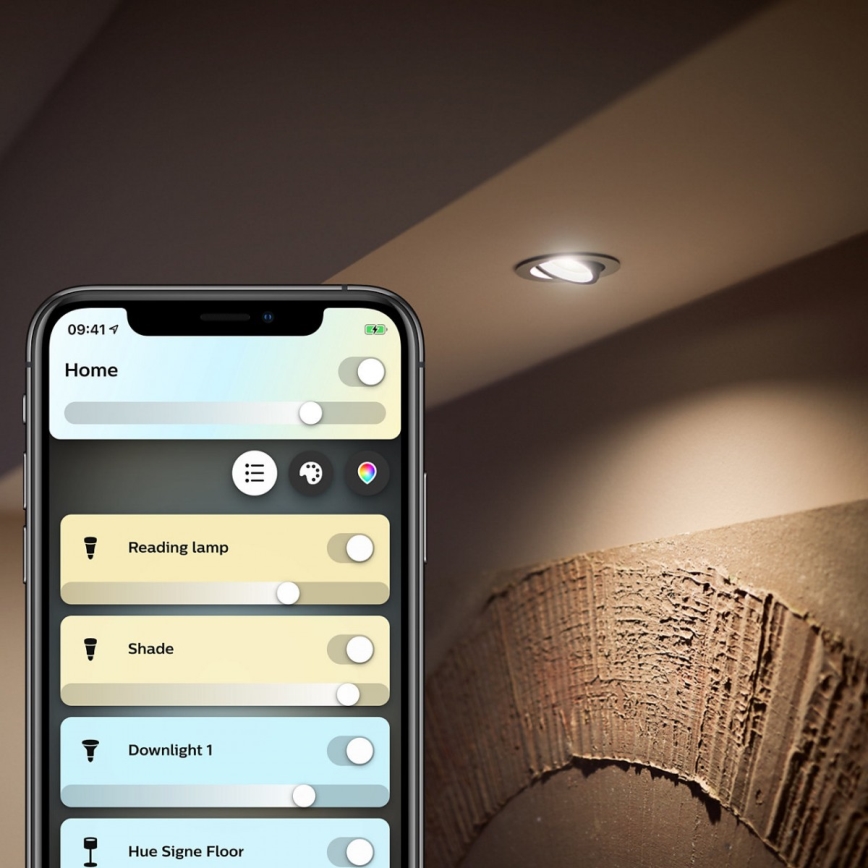 LED Stmívatelná žárovka Philips Hue WHITE AMBIANCE GU10/5W/230V 2200-6500K