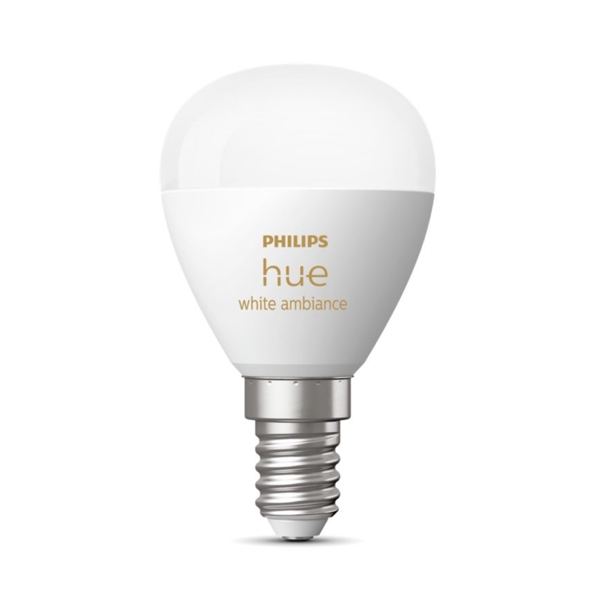 LED Stmívatelná žárovka Philips Hue WHITE AMBIANCE P45 E14/5,1W/230V 2200-6500K