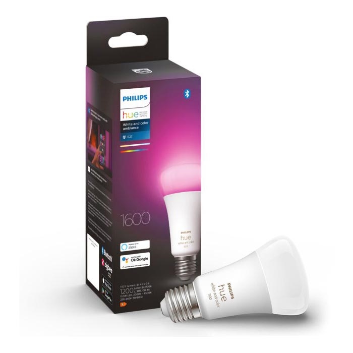 LED Stmívatelná žárovka Philips Hue White And Color Ambiance A67 E27/13,5W/230V 2000-6500K