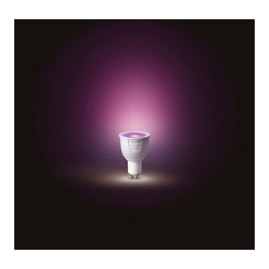 LED Stmívatelná žárovka Philips Hue White And Color Ambiance GU10/5,7W/230V 2000-6500K