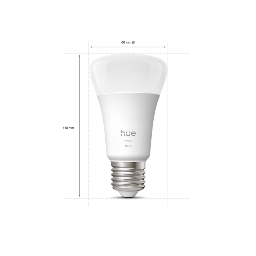 LED Stmívatelná žárovka Philips Hue WHITE E27/9,5W/230V 2700K