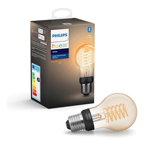 LED Stmívatelná žárovka Philips Hue WHITE FILAMENT A60 E27/7W/230V