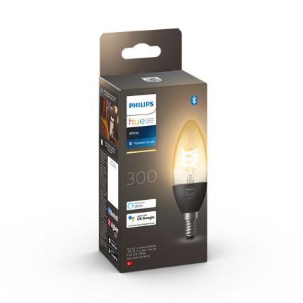 LED Stmívatelná žárovka Philips Hue WHITE FILAMENT E14/4,5W/230V 2100K