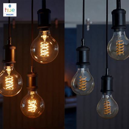 LED Stmívatelná žárovka Philips Hue WHITE FILAMENT G93 E27/7W/230V 2100K