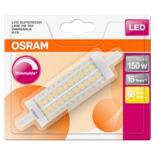 LED Stmívatelná žárovka R7s/17,5W/230V 2700K délka 118 mm - Osram